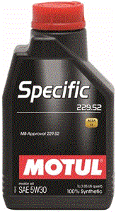 MOTUL SPECIFIC MB 229.52 5w30 1л. синтетика, для двиг. Mercedes BlueTEC, масло моторное